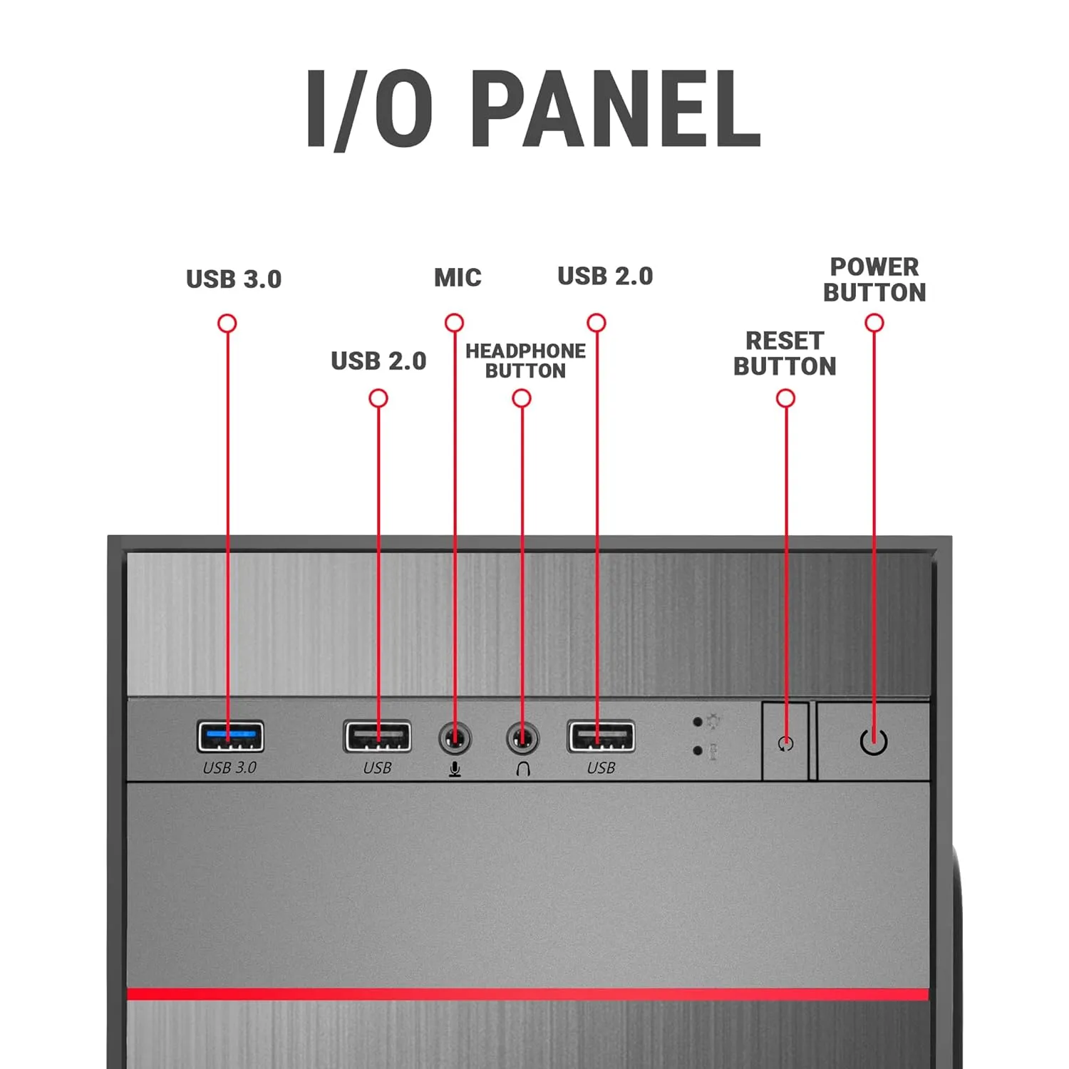 Ant Esports Mid Tower Cabinet Si27 Black view 6